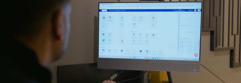 Acuitas 3 Practice Management Software used in an optical practice